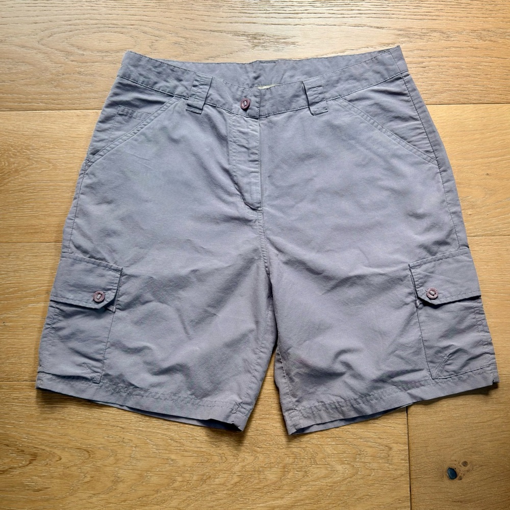 Woolrich Cargo Bermuda Shorts Quarry Brown/Gray Gorpcore Flat Front Women’s 10
